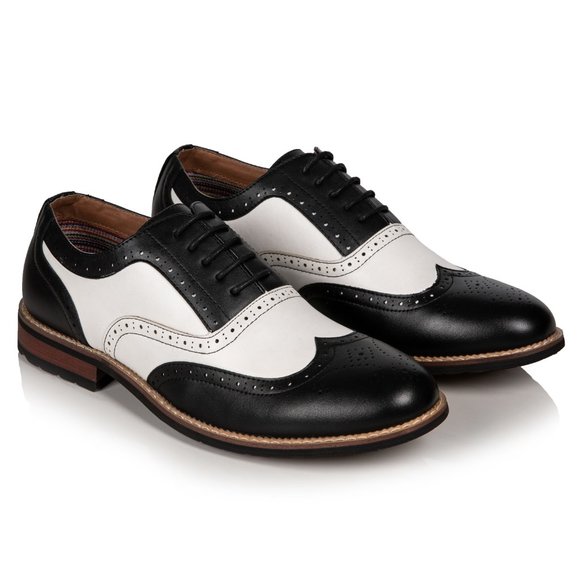 Metrocharm MC315 Black Men's Lace Up Oxford Shoe - Picture 7 of 7